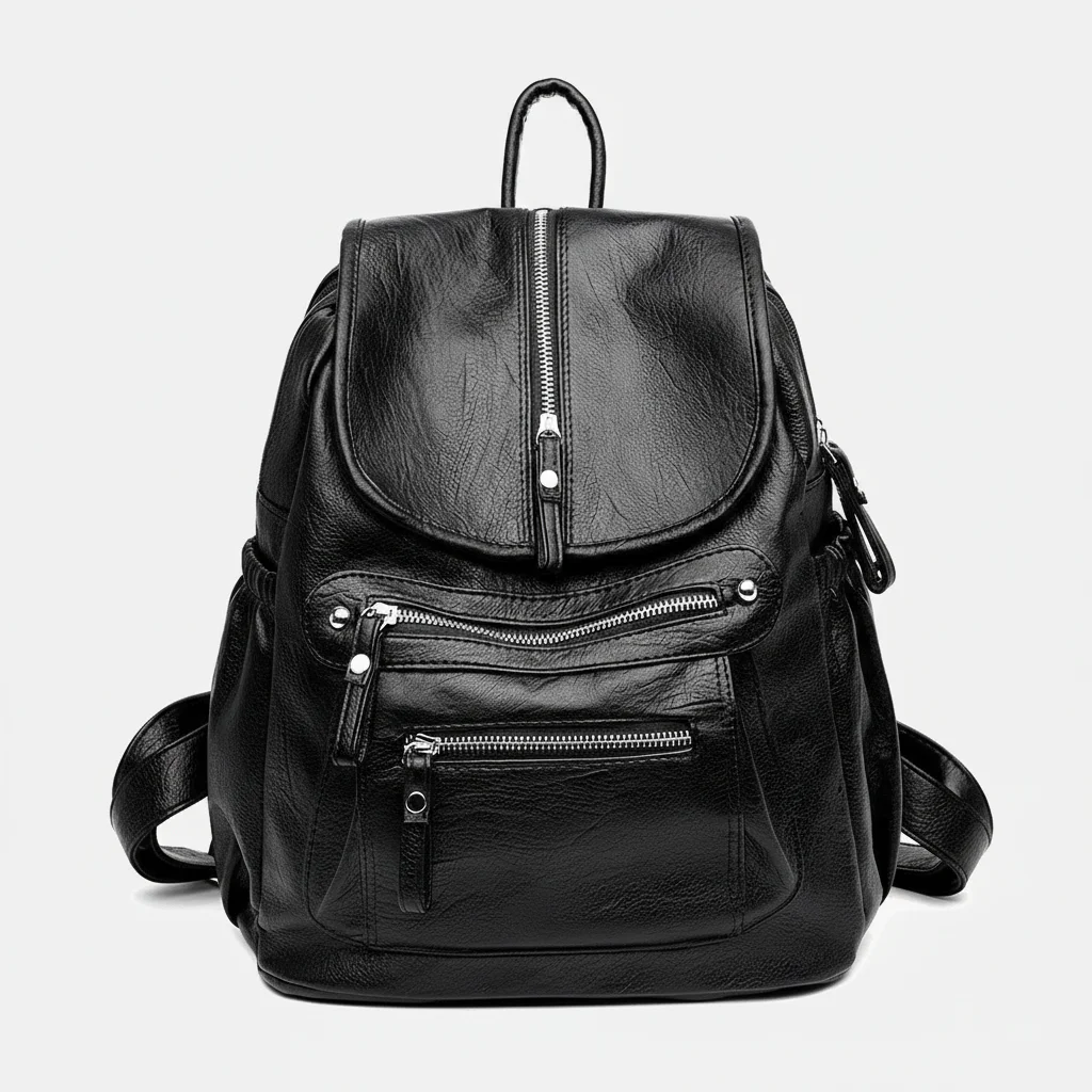 Petit sac à dos noir multi-poches - Vue 6 - petit sac à dos
