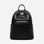 Petit sac à dos noir simili cuir business - Vue 1 - petit sac à dos