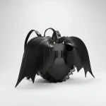 Petit sac à dos noir simili cuir original - Vue 1 - petit sac à dos