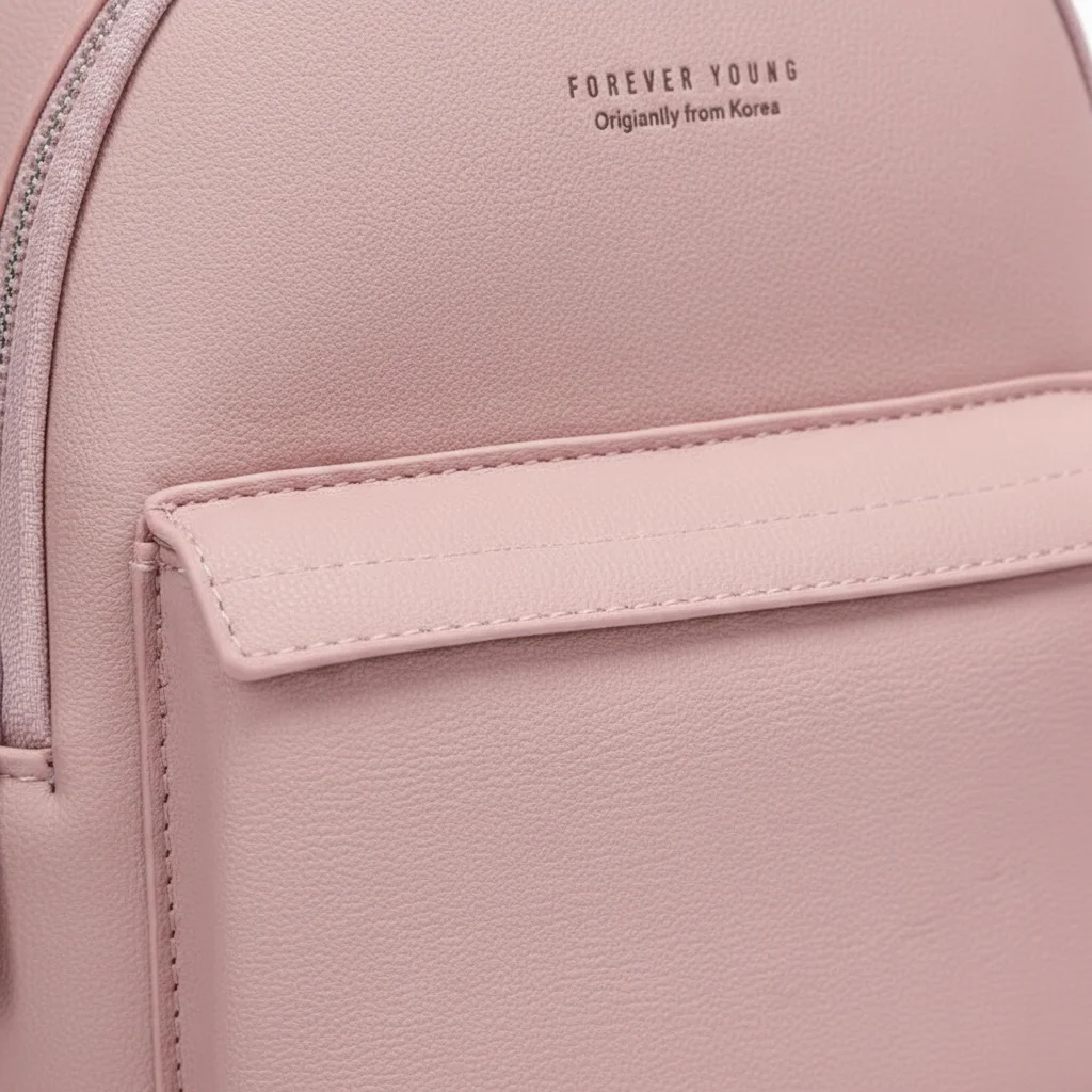 Petit sac à dos rose pastel polyvalent - Vue 4 - petit sac à dos