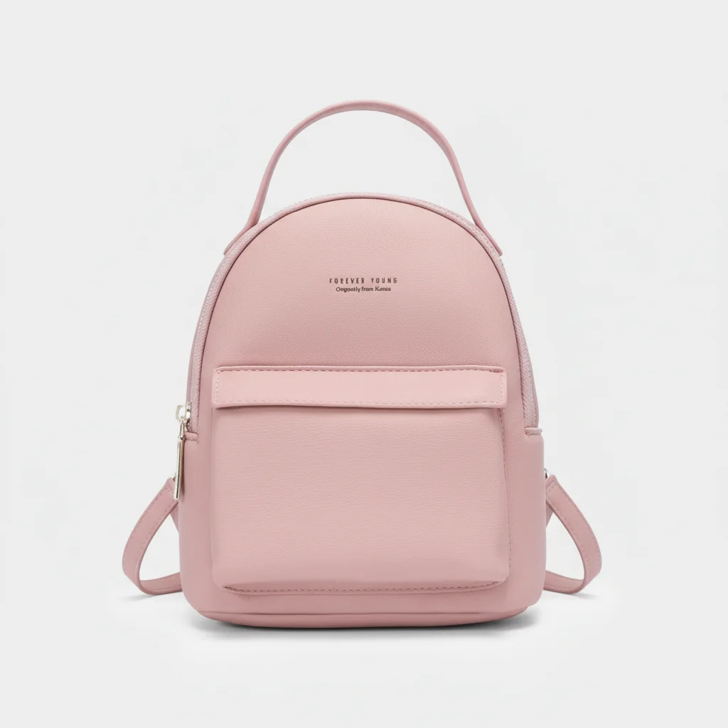 Petit sac à dos rose pastel polyvalent - Vue 6 - petit sac à dos
