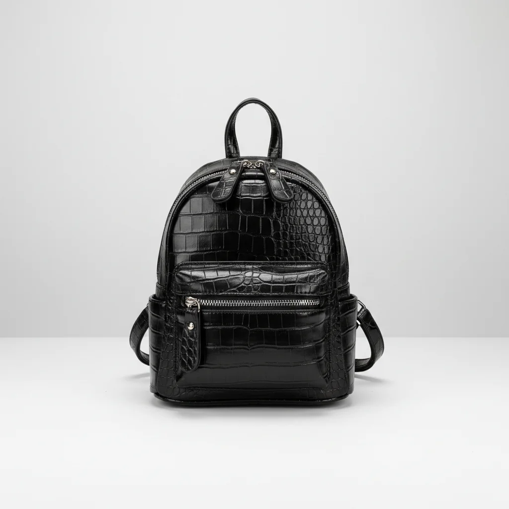 Petit sac à dos simili cuir croco - Vue 5 - petit sac à dos