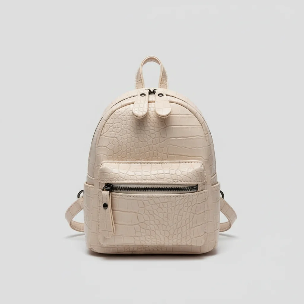 Petit sac à dos simili cuir croco - Vue 7 - petit sac à dos