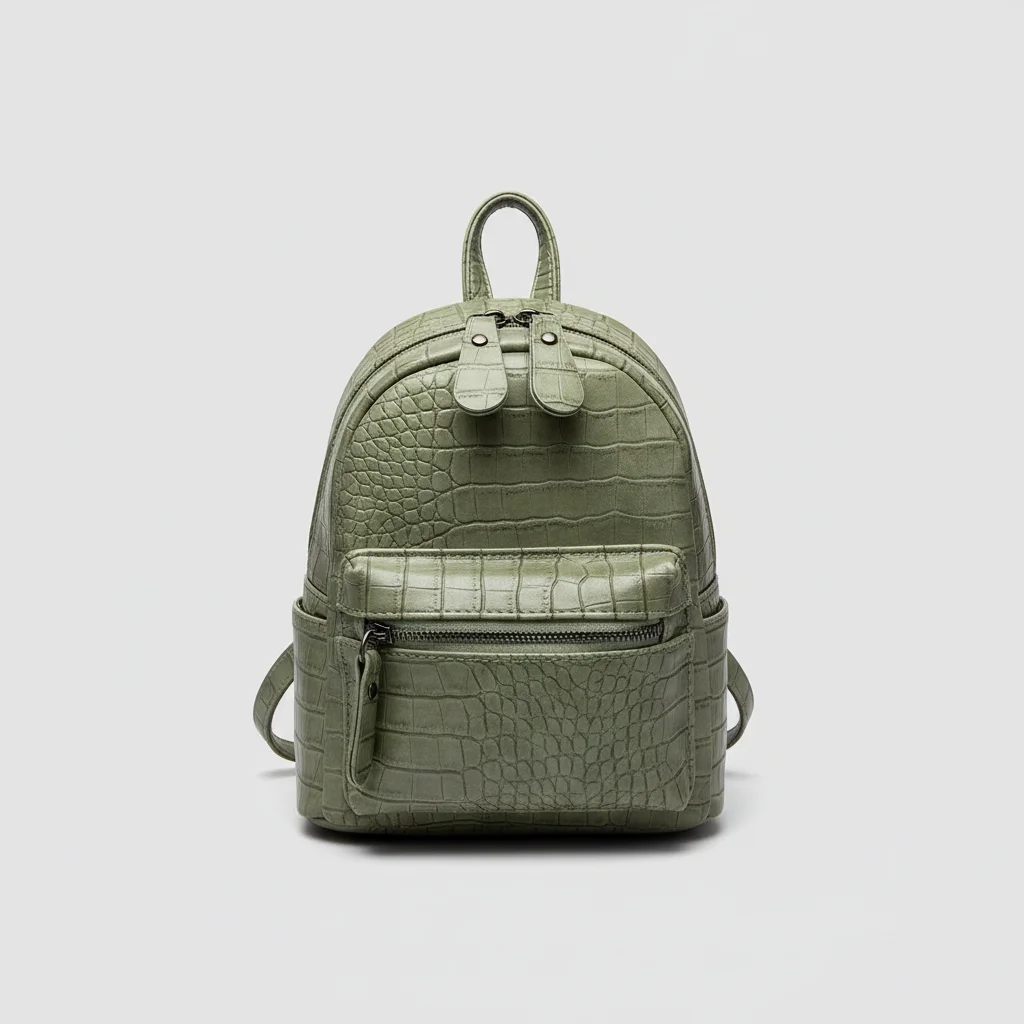 Petit sac à dos simili cuir croco - Vue 8 - petit sac à dos