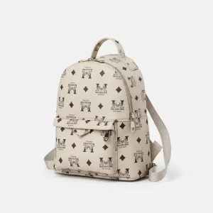 Petit sac à dos simili cuir imprimé luxe - Vue 2 - petit sac à dos