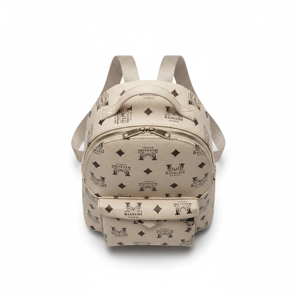Petit sac à dos simili cuir imprimé luxe - Vue 3 - petit sac à dos