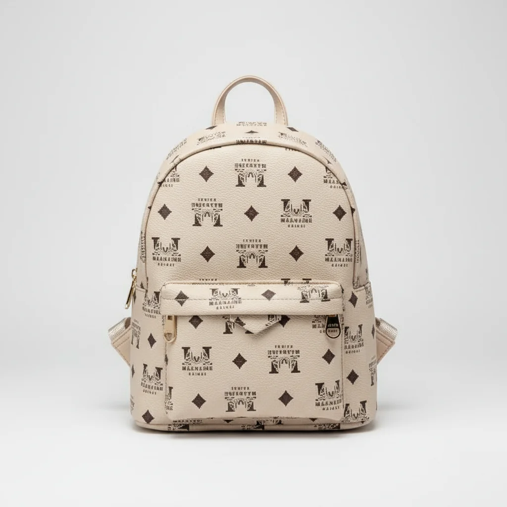 Petit sac à dos simili cuir imprimé luxe - Vue 4 - petit sac à dos