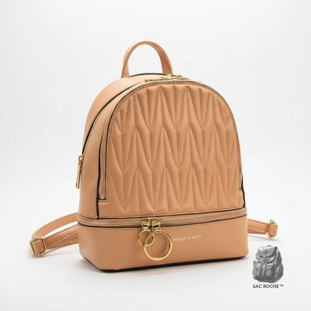 Petit sac à dos simili cuir matelassé - Vue 1 - petit sac à dos