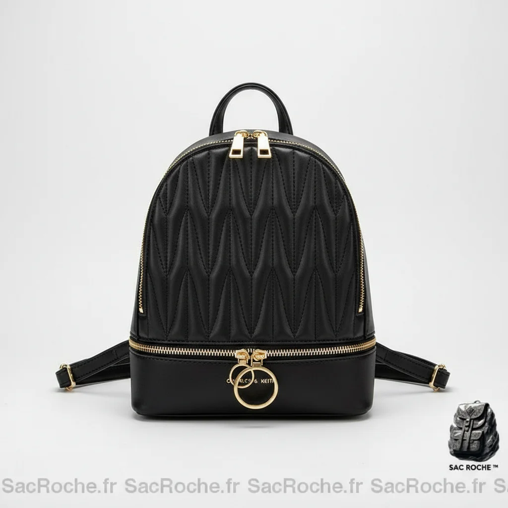 Petit sac à dos simili cuir matelassé - Vue 2 - petit sac à dos