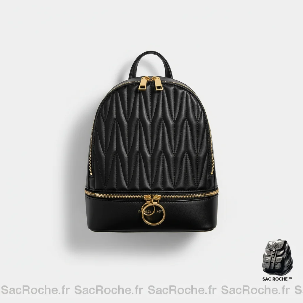Petit sac à dos simili cuir matelassé - Vue 3 - petit sac à dos