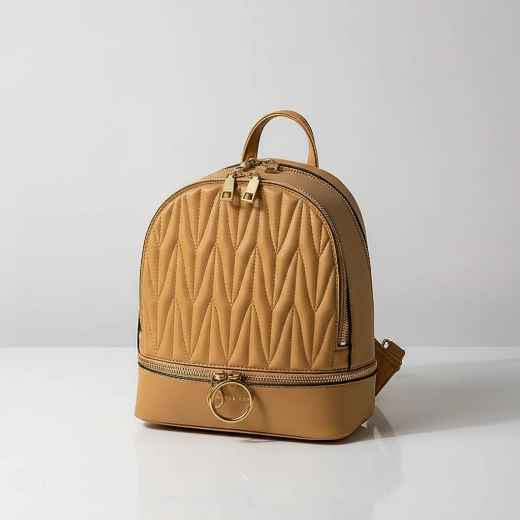 Petit sac à dos simili cuir matelassé - Vue 9 - petit sac à dos