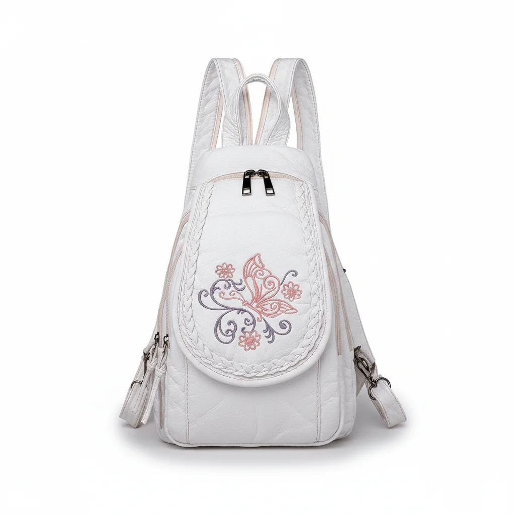 Petit sac à dos simili cuir rose - Vue 6 - petit sac à dos