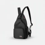 Petit sac à dos sportif bicolore en velours - Vue 1 - petit sac à dos