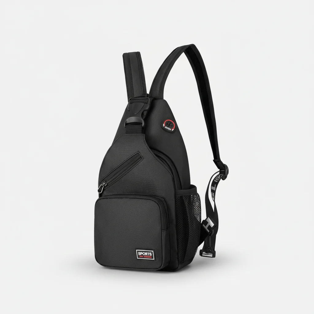 Petit sac à dos sportif bicolore en velours - Vue 1 - petit sac à dos