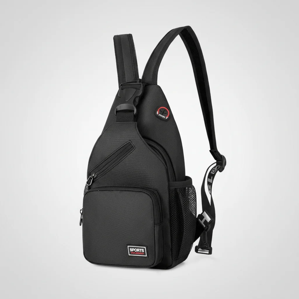 Petit sac à dos sportif bicolore en velours - Vue 3 - petit sac à dos