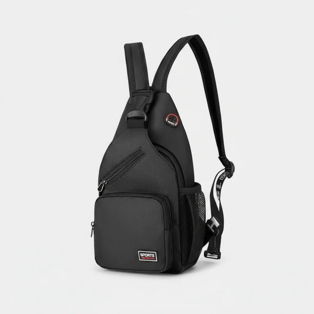 Petit sac à dos sportif bicolore en velours - Vue 4 - petit sac à dos