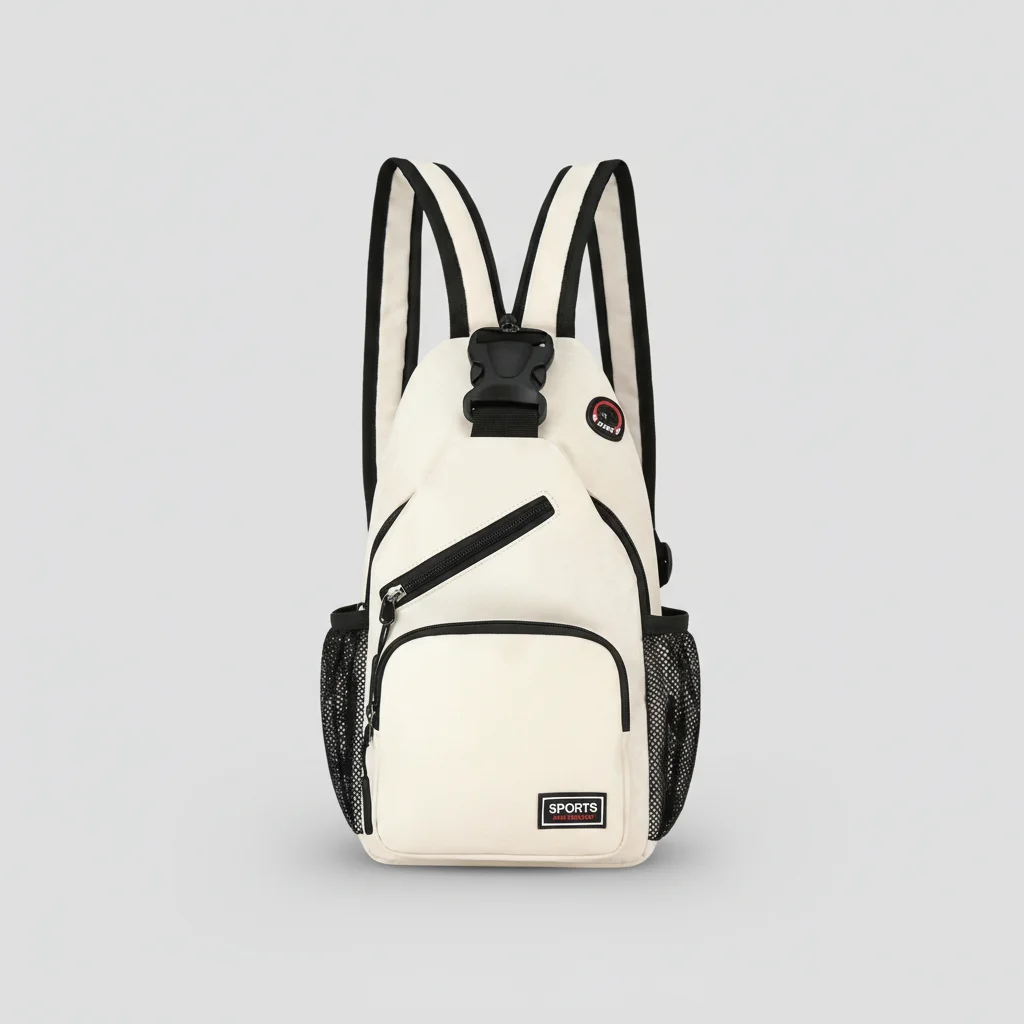 Petit sac à dos sportif bicolore en velours - Vue 6 - petit sac à dos
