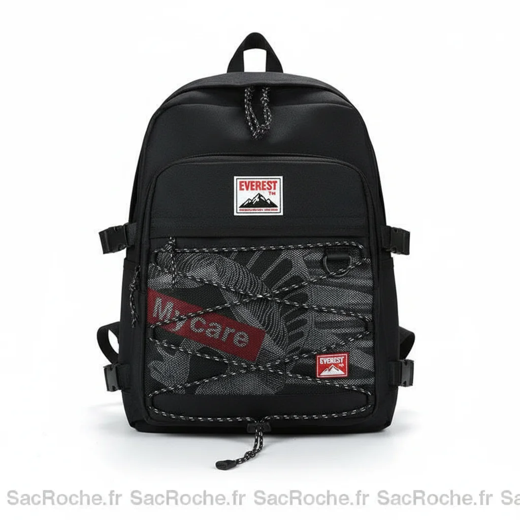 Petit sac à dos sportif noir polyvalent - Vue 3 - petit sac à dos