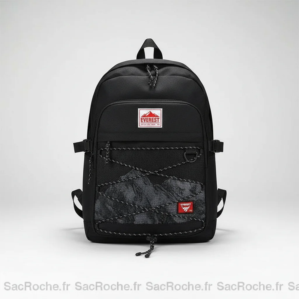 Petit sac à dos sportif noir polyvalent - Vue 4 - petit sac à dos