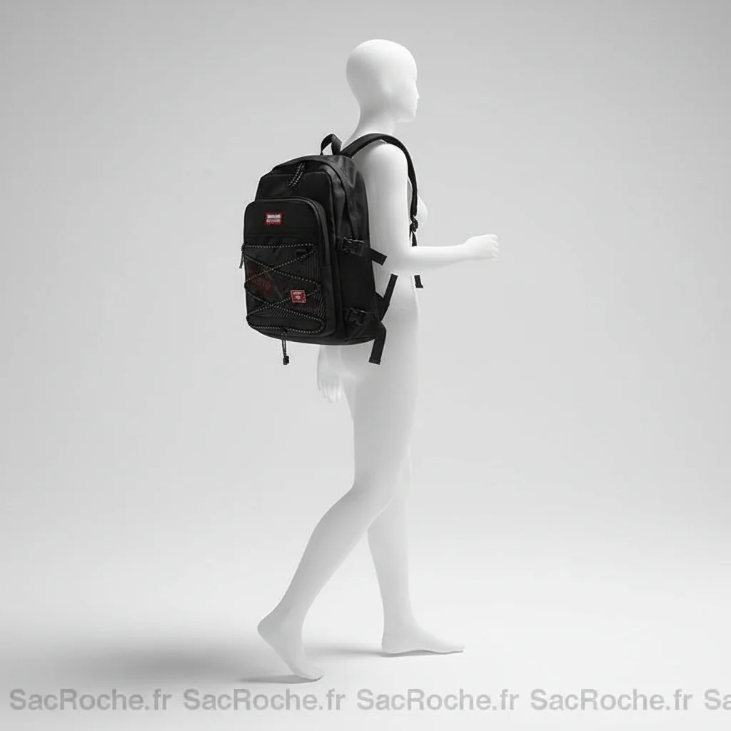 Petit sac à dos sportif noir polyvalent - Vue 5 - petit sac à dos