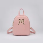Petit sac à dos velours confortable rose - Vue 1 - petit sac à dos