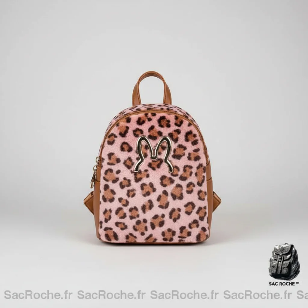 Petit sac à dos velours confortable rose - Vue 12 - petit sac à dos