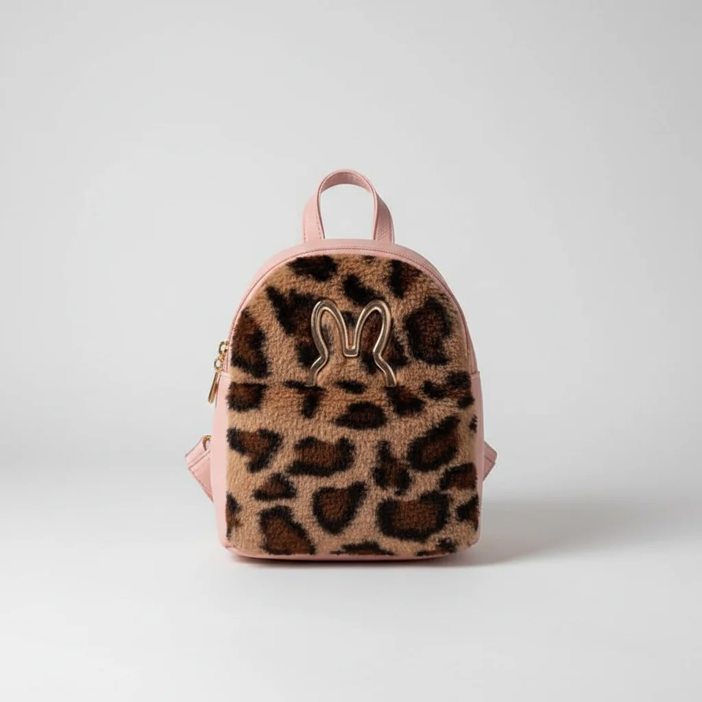 Petit sac à dos velours confortable rose - Vue 13 - petit sac à dos