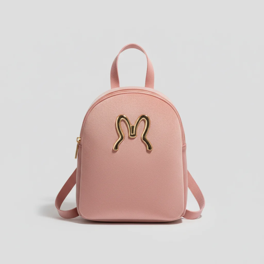 Petit sac à dos velours confortable rose - Vue 8 - petit sac à dos