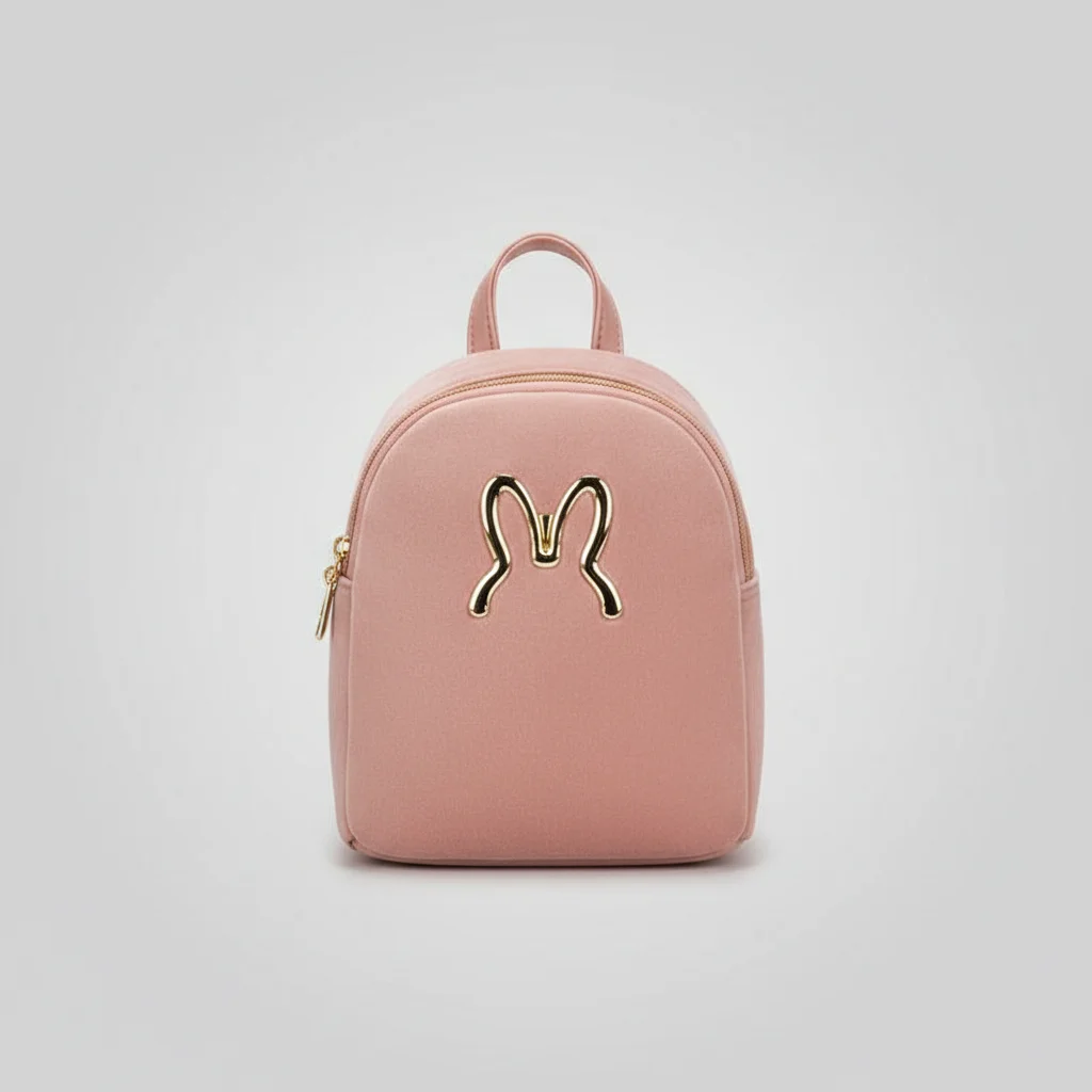 Petit sac à dos velours confortable rose - Vue 9 - petit sac à dos