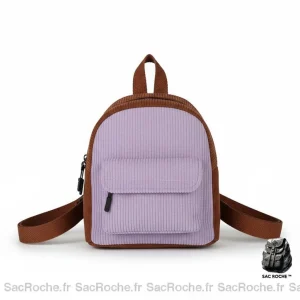 Petit sac à dos velours côtelé coloré - Vue 1 - petit sac à dos