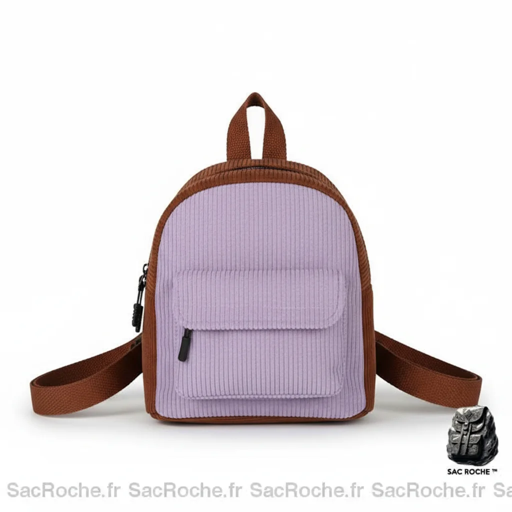 Petit sac à dos velours côtelé coloré - Vue 1 - petit sac à dos