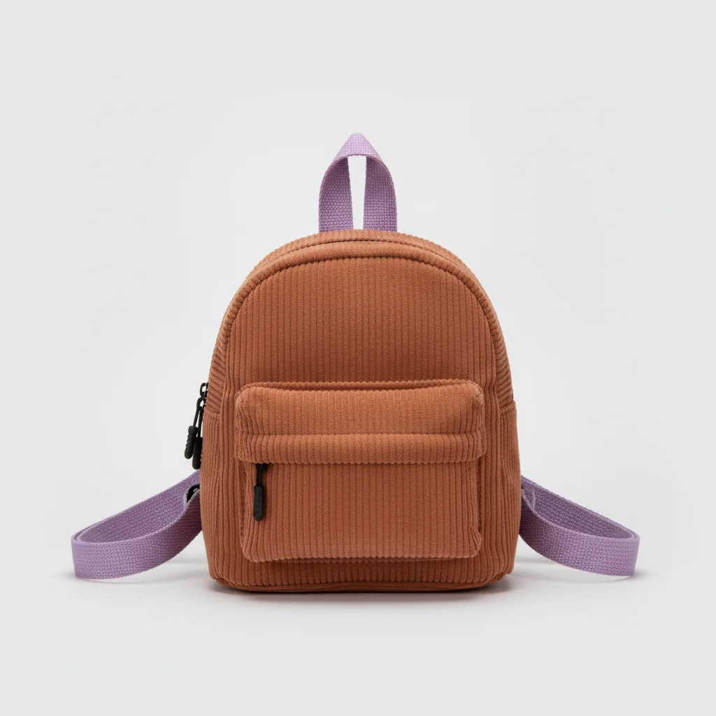 Petit sac à dos velours côtelé coloré - Vue 2 - petit sac à dos