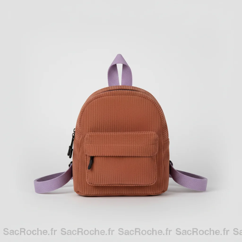 Petit sac à dos velours côtelé coloré - Vue 3 - petit sac à dos