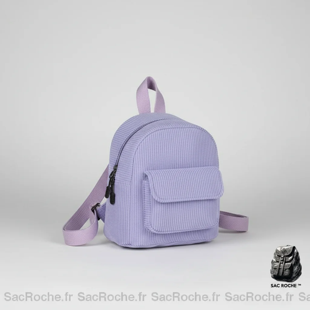 Petit sac à dos velours côtelé coloré - Vue 5 - petit sac à dos