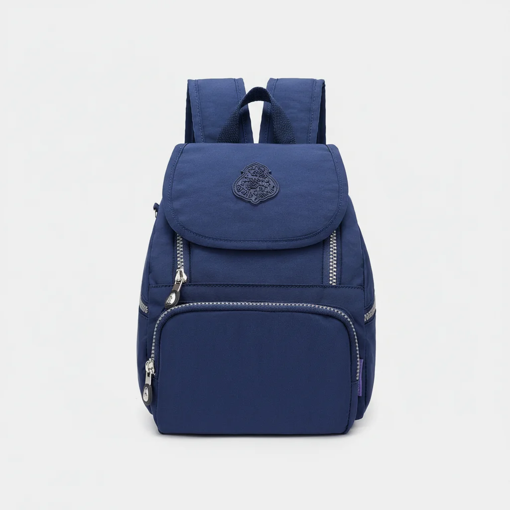 Petit sac à dos violet imperméable à rabat - Vue 8 - petit sac à dos