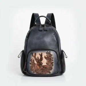 Sac à dos cuir femme, petit. - Vue 1 - petit sac à dos