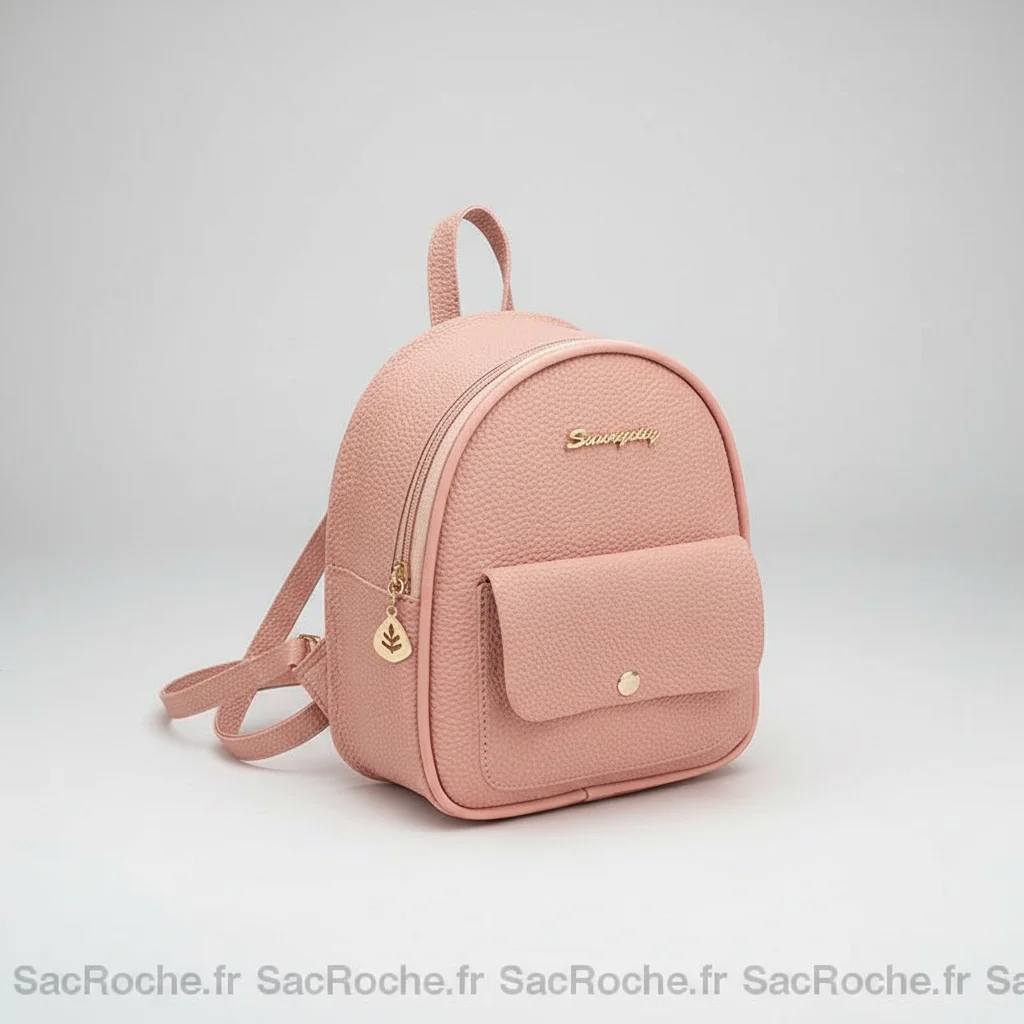 Sac à dos en cuir uni mini - Vue 5 - petit sac à dos