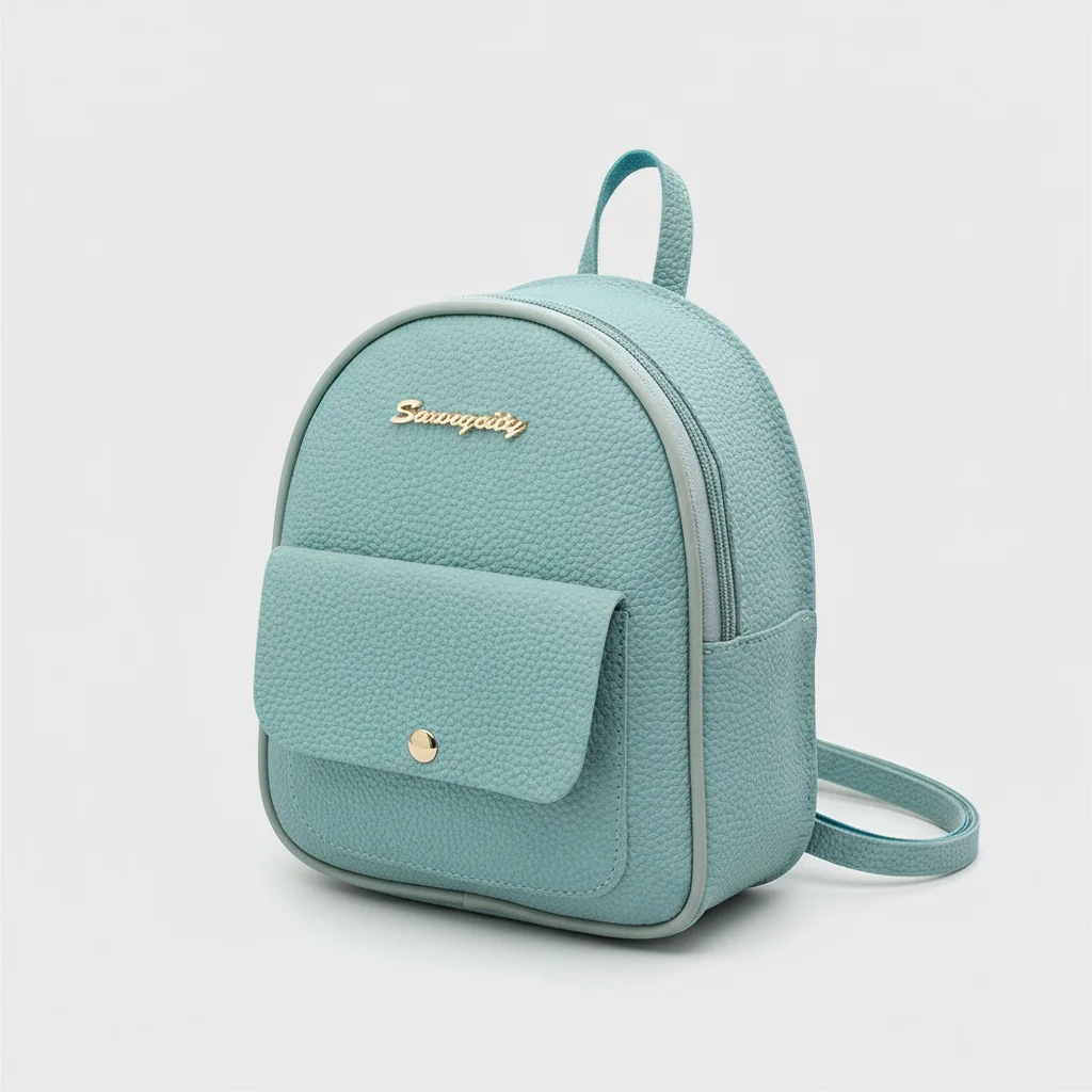 Sac à dos en cuir uni mini - Vue 7 - petit sac à dos