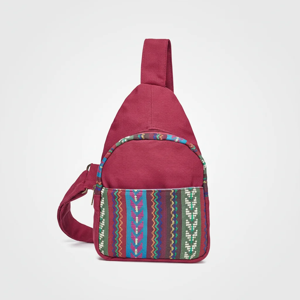 Sac à Dos Femme Bohème Porté Poitrine - Vue 5 - petit sac à dos