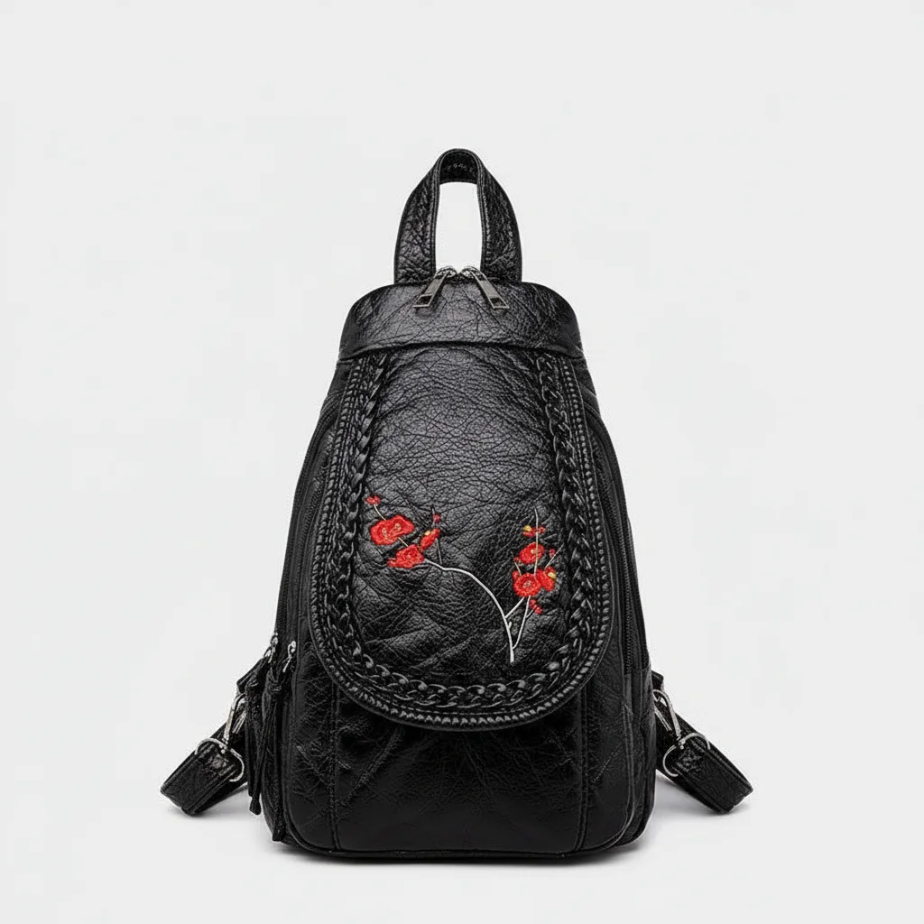 Sac à dos fleur femme mini - Vue 1 - petit sac à dos