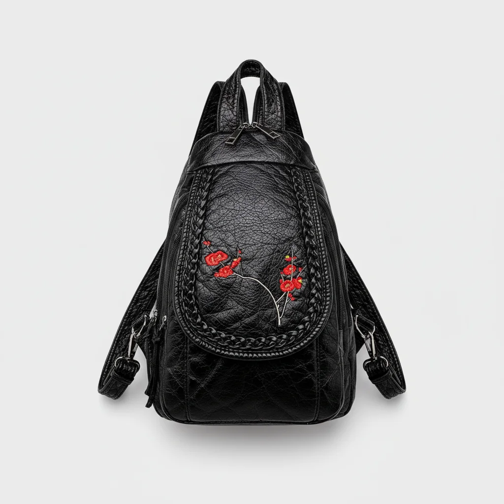 Sac à dos fleur femme mini - Vue 3 - petit sac à dos