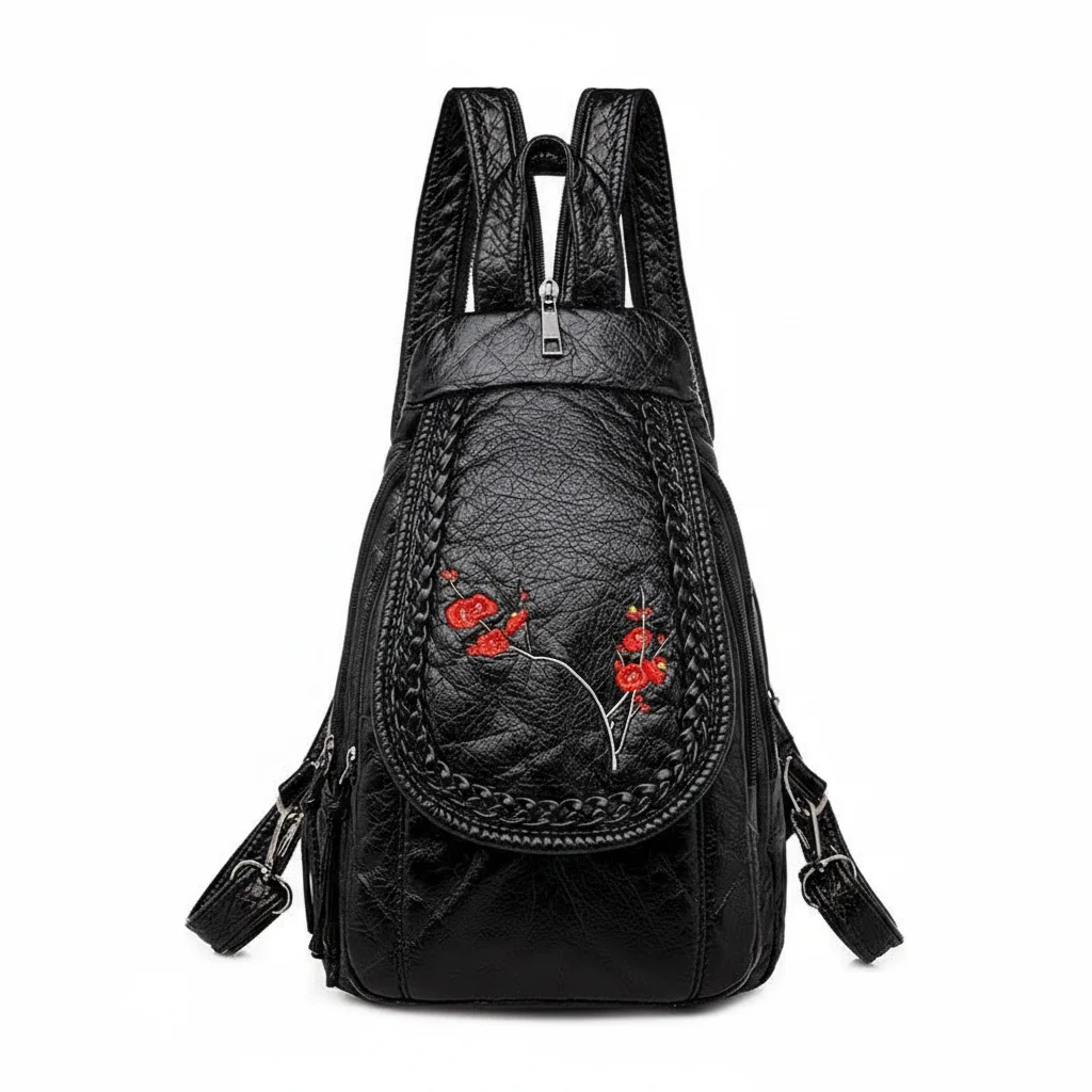 Sac à dos fleur femme mini - Vue 4 - petit sac à dos