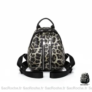 Sac à dos léopard femme mini - Vue 2 - petit sac à dos