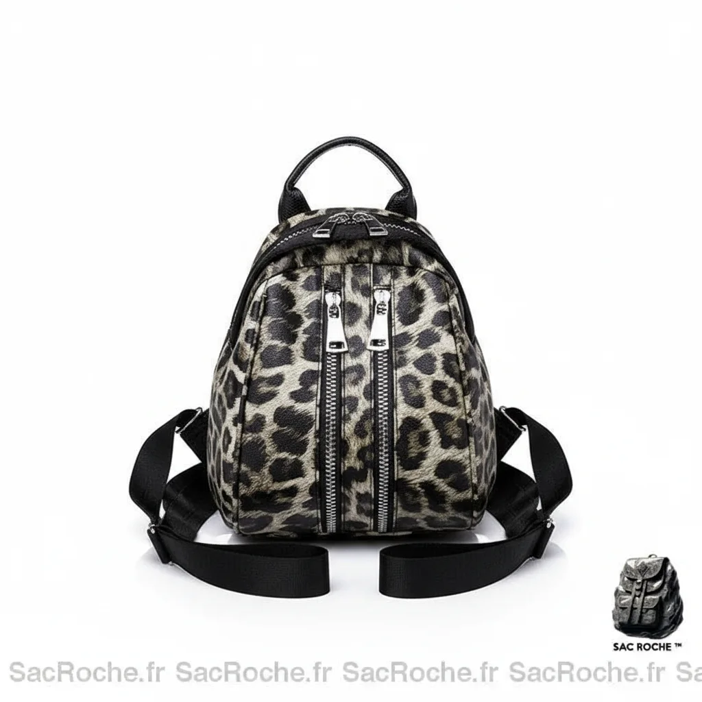 Sac à dos léopard femme mini - Vue 2 - petit sac à dos