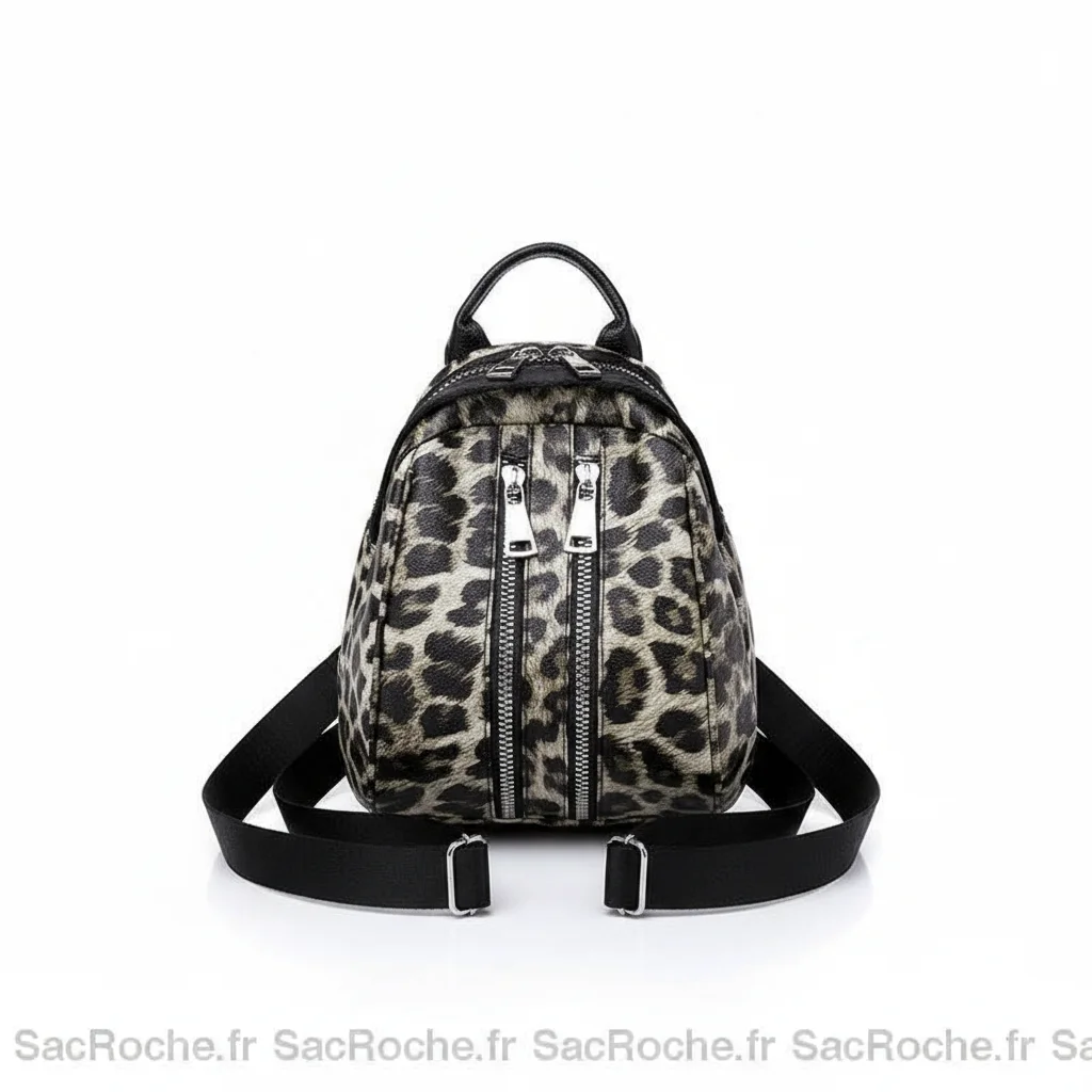 Sac à dos léopard femme mini - Vue 3 - petit sac à dos