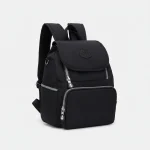 Sac à Dos Noir avec Rabat Femme - Vue 1 - petit sac à dos